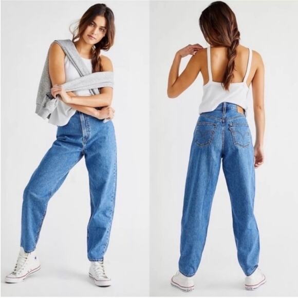 NWT Levi’s high loose taper jeans 33 medium wash - Picture 3 of 16